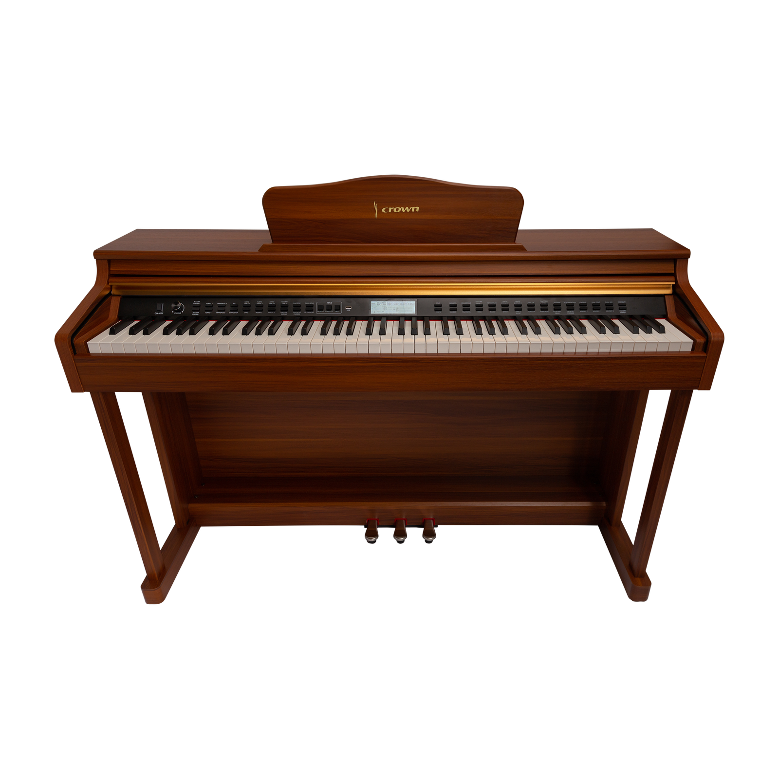 Crown CDP-913-WDG Upright 88-Key Weighted Digital Piano Woodgrain Finish — view 3