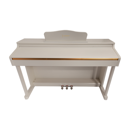 Crown CDP-913-WHT 88-Key Weighted Upright Digital Piano with French Dream Sound Engine, 600 Tones, 200 Rhythms, USB Connectivity — view 2