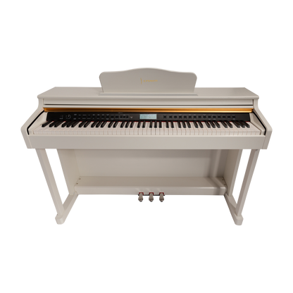 Crown CDP-913-WHT 88-Key Weighted Upright Digital Piano with French Dream Sound Engine, 600 Tones, 200 Rhythms, USB Connectivity — view 3