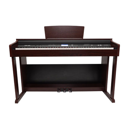 Crown CDP-A20 88-Key Touch Responsive Digital Piano with LCD, USB, MIDI, and Weighted Keys - Walnut Finish — view 4
