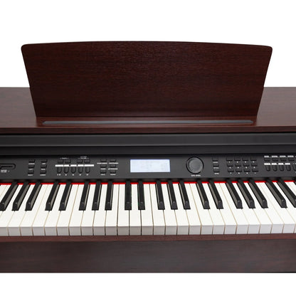 Crown CDP-A20 88-Key Touch Responsive Digital Piano with LCD, USB, MIDI, and Weighted Keys - Walnut Finish — view 3