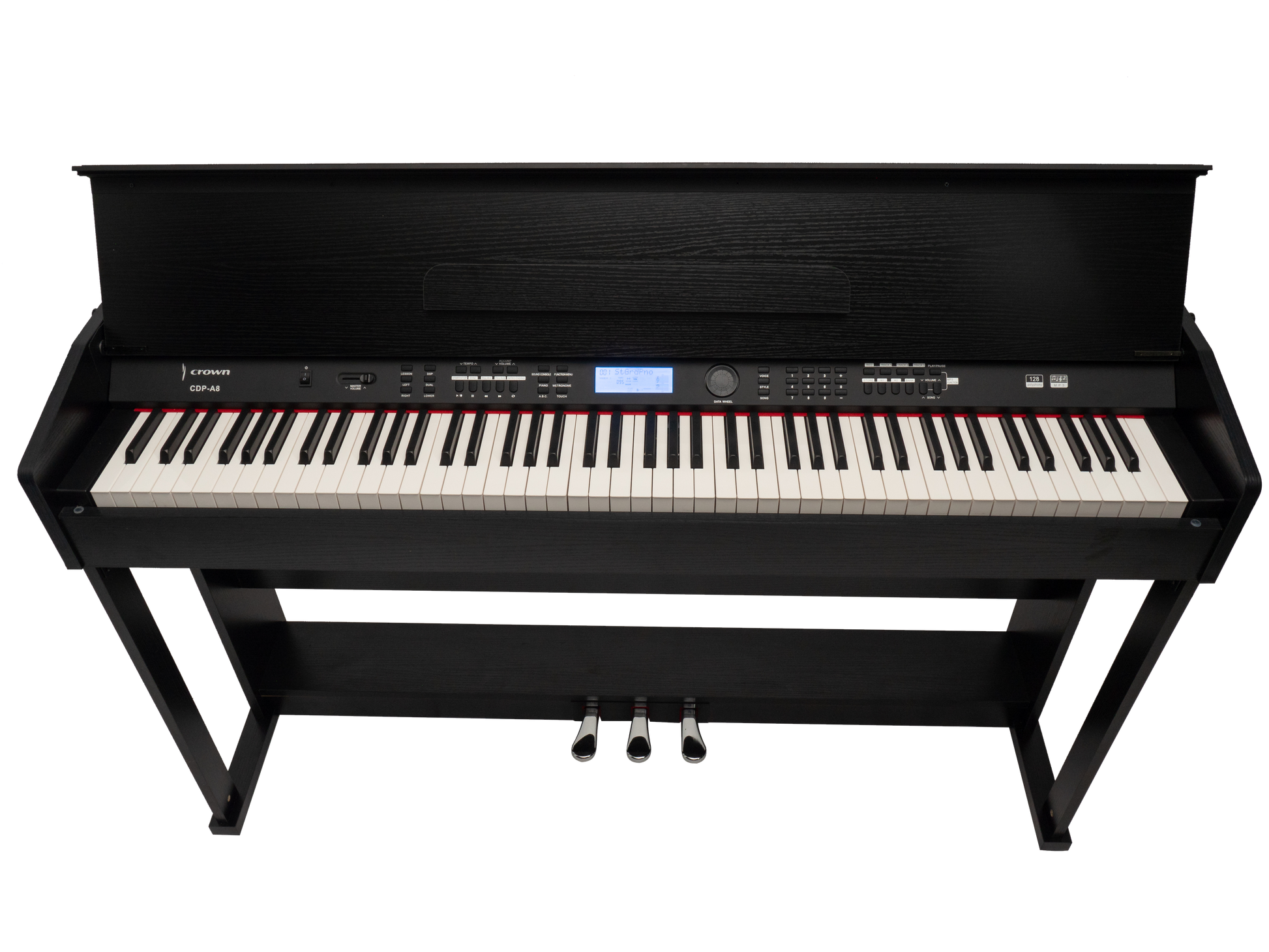 Crown CDP-A8 88-Key Touch Responsive Digital Piano with LCD, USB, MIDI, and Built-In Voices — view 4