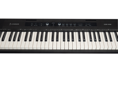 Crown P86 88-Key Touch Responsive Digital Piano with LCD Display and USB Port (Black) — view 4