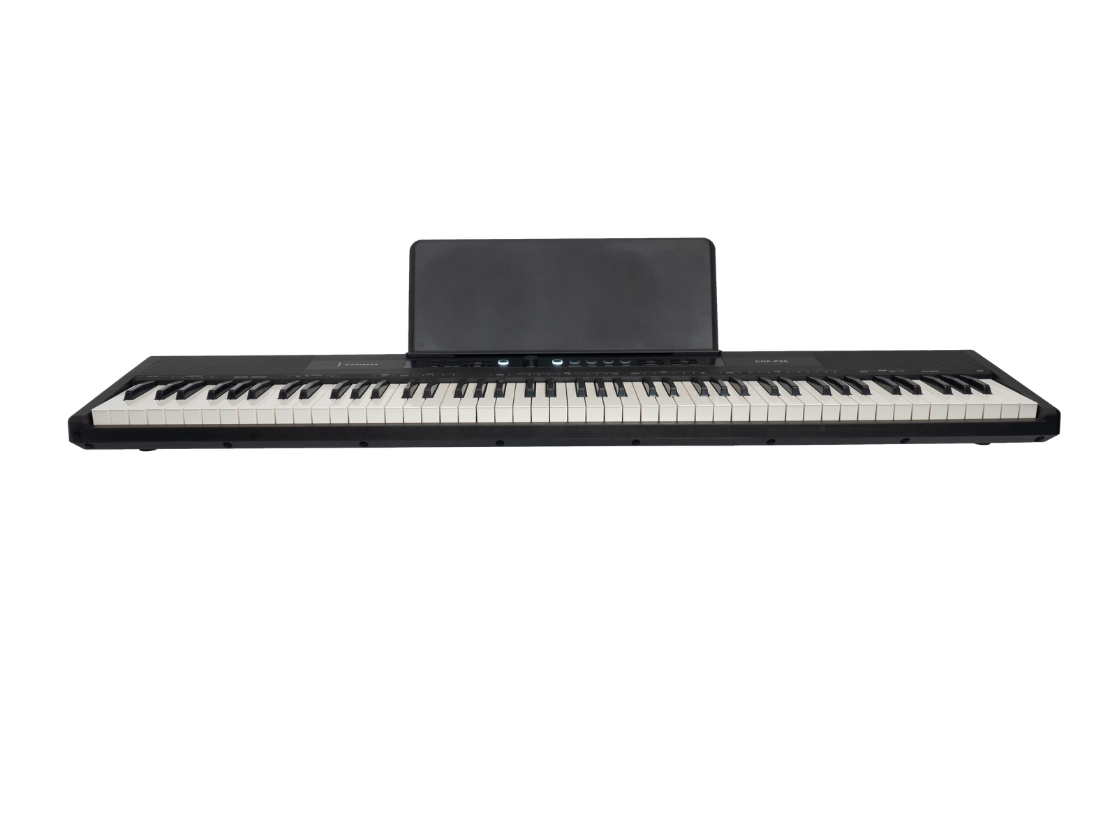Crown P86 88-Key Touch Responsive Digital Piano with LCD Display and USB Port (Black) — view 2