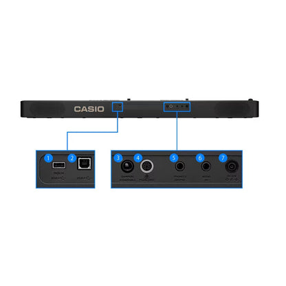 Casio CDP-S360BK Digital Piano with 88 Keys, 700 Tones, Scaled Hammer Action, MIDI Recorder, Bluetooth Compatibility, and Portable Design — view 2