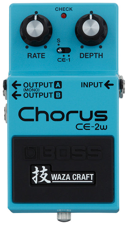 BOSS CE-2W Chorus Pedal - Compact Analog Chorus Effects, True Bypass, Vintage Mode, Custom Mode, 1976 Legacy Design — view 2