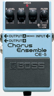BOSS CE-5 Chorus Ensemble Pedal - Compact Chorus Effects with High/Low-Cut Filters for Versatile Sound