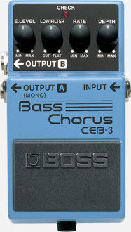 BOSS CEB-3 Bass Chorus Pedal - Compact Split-Frequency Effect for Bass Guitar