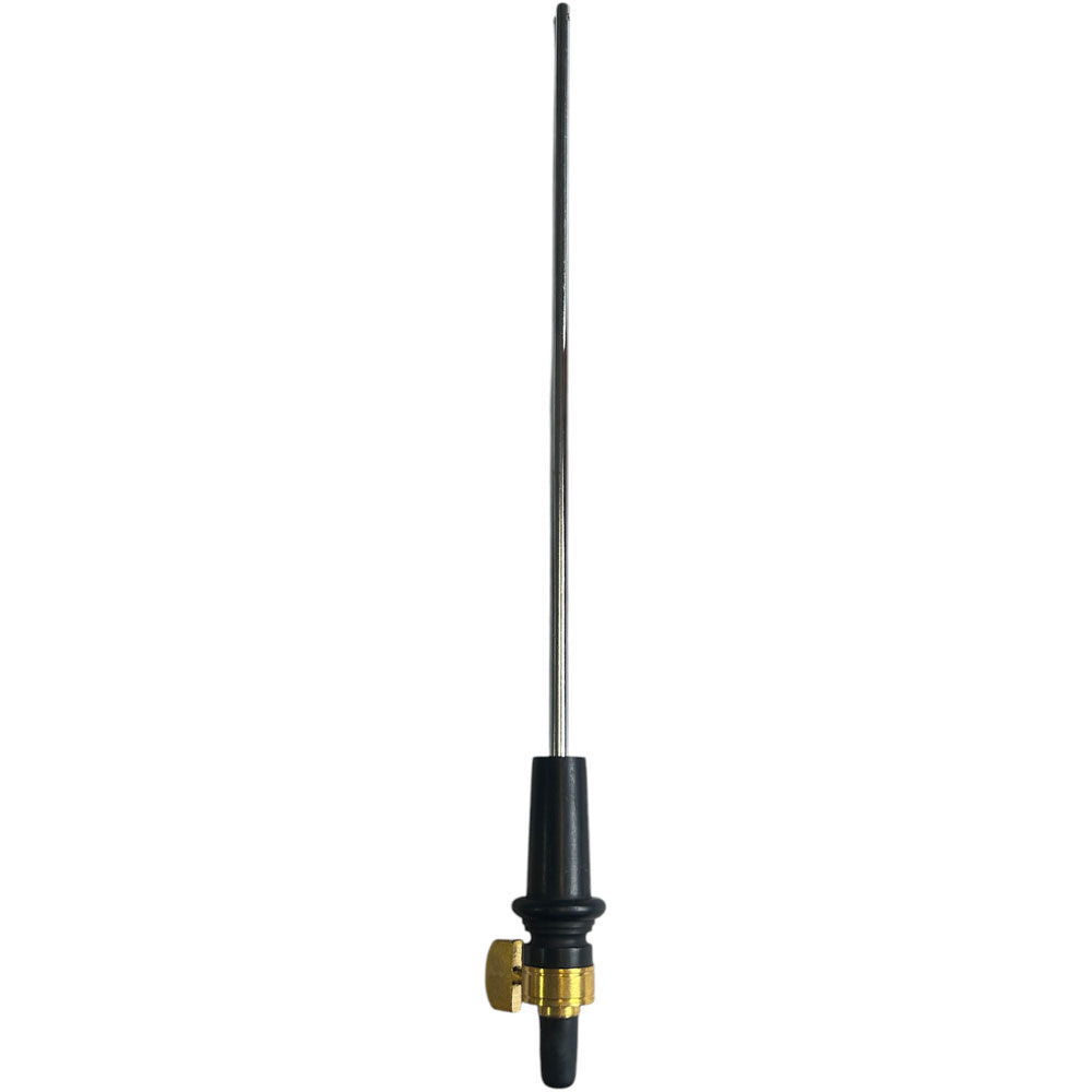 Opus Cello Endpin with Gold Adjustable Screw - 40cm Rod Length, 50cm Overall Length, Black Rubber Stopper