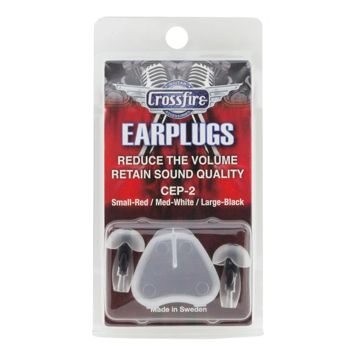 Crossfire Deluxe Earplugs Large Black CEP-2-LGE