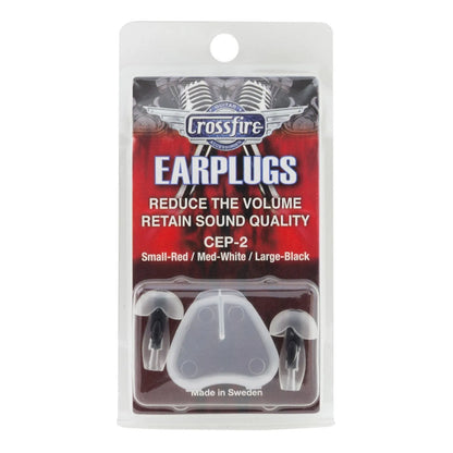 Crossfire Deluxe Earplugs Large Black CEP-2-LGE