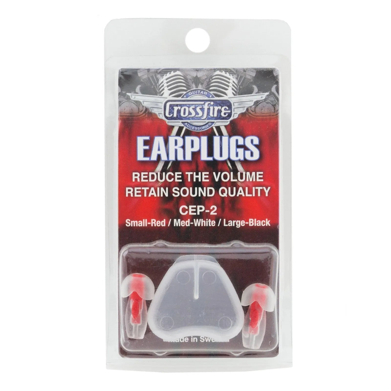 Crossfire Deluxe Earplugs Small Red CEP-2-SM with Class-3 Protection 18-21dB