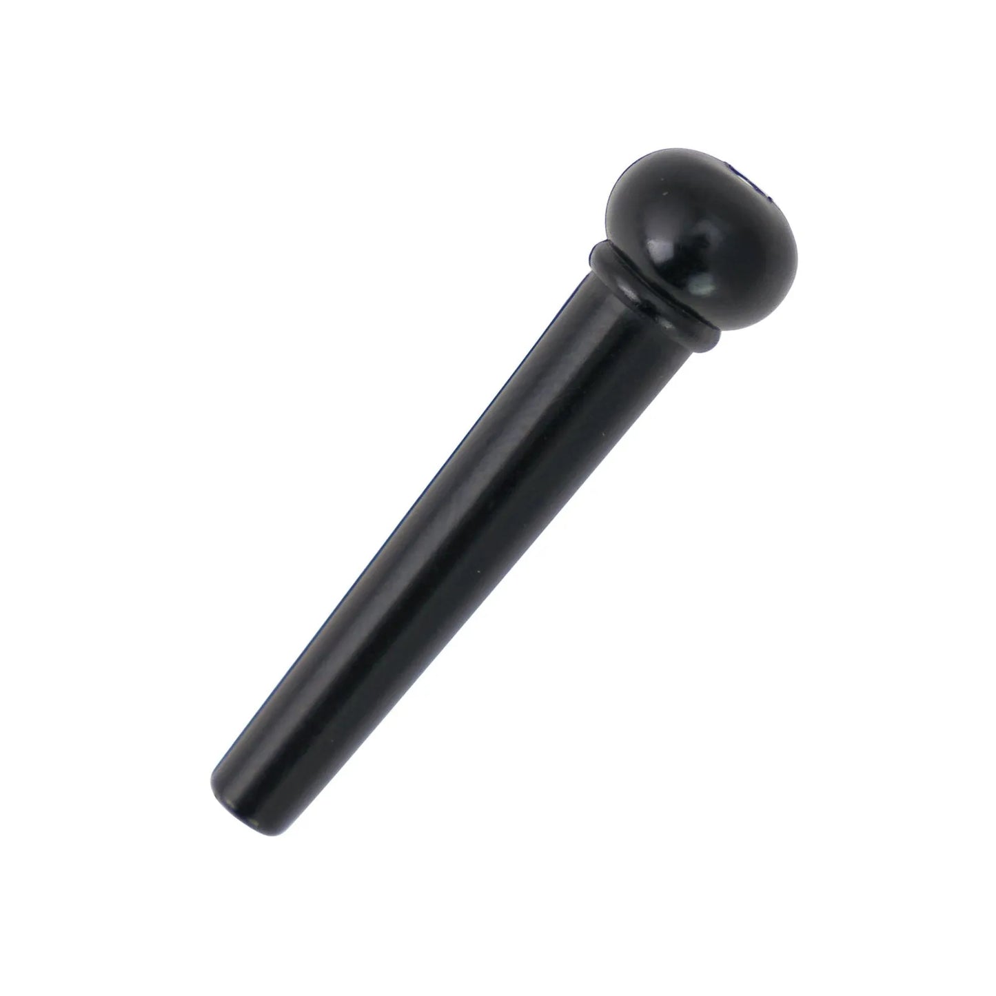 Crossfire Acoustic Guitar Bridge Pins Set of 6 Black Hard Plastic 25mm Stem 5mm Head 5 Degree Taper — view 2