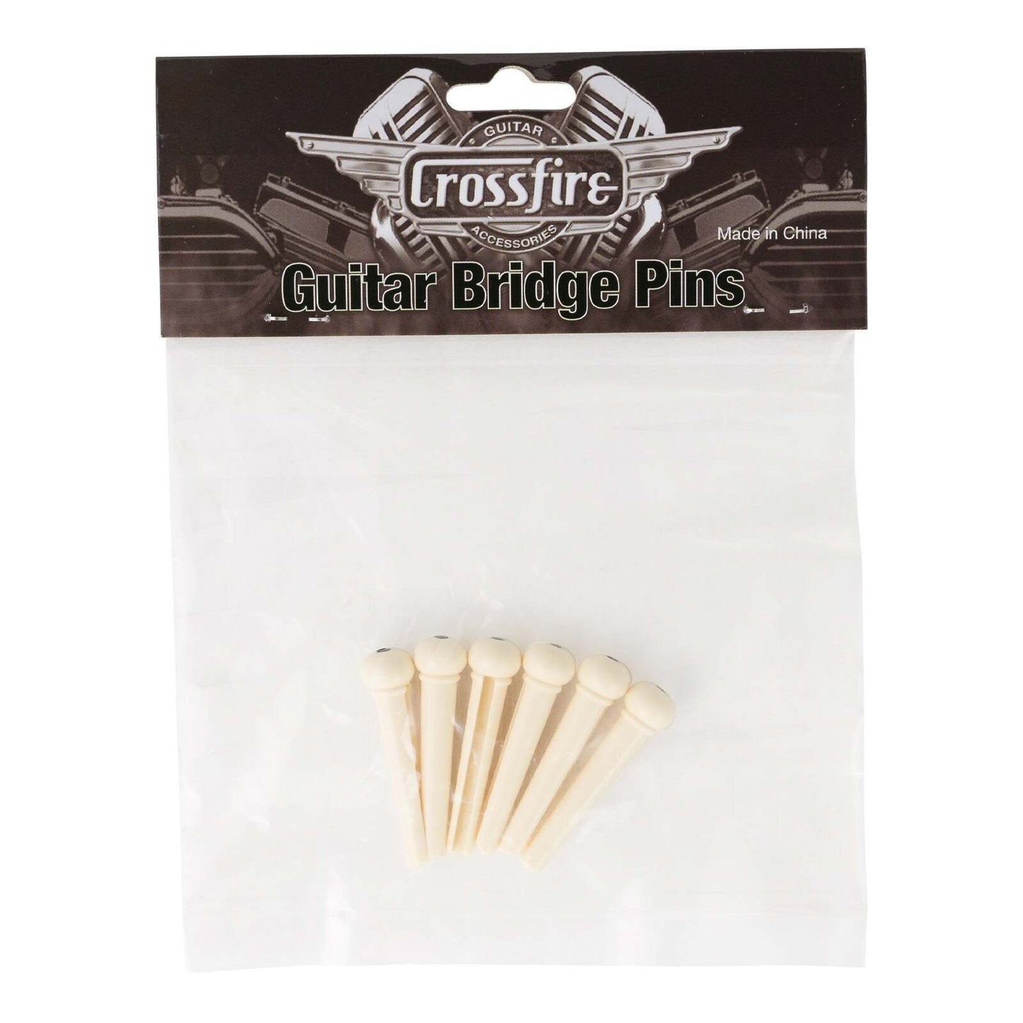 Crossfire Guitar Bridge Pins Ivory