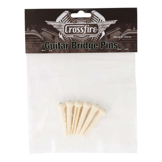 Crossfire Ivory Guitar Bridge Pins