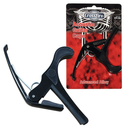 Crossfire K-Trigger Style Acoustic Guitar Capo - Black — view 2
