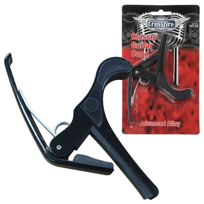 Crossfire K-Trigger Style Classical Guitar Capo - Black — view 2