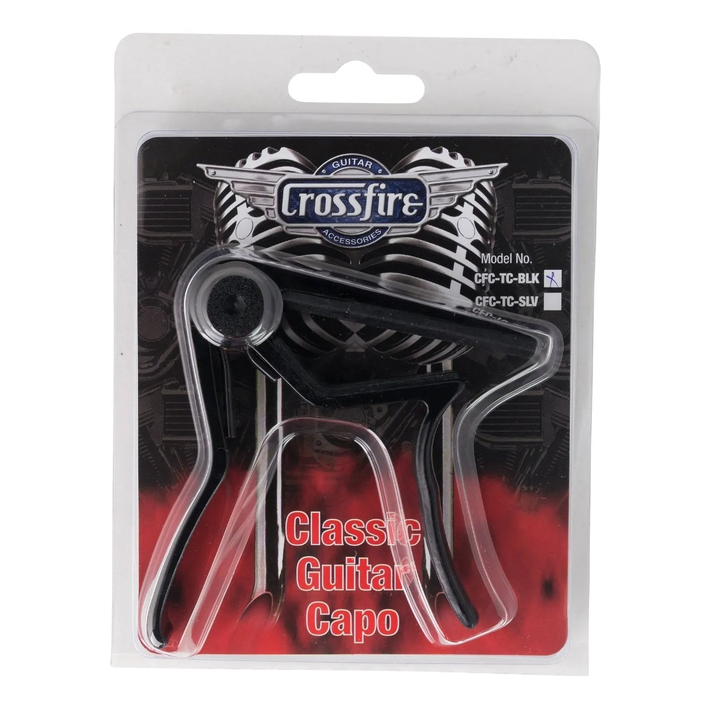 Crossfire Trigger-Style Capo for Classical Guitar - Black — view 3