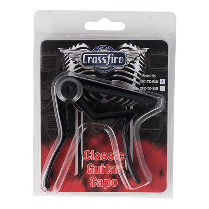 Crossfire Trigger-Style Capo for Classical Guitar - Black — view 3