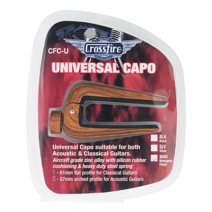 Crossfire Universal Acoustic & Classical Guitar Capo - Mahogany — view 3