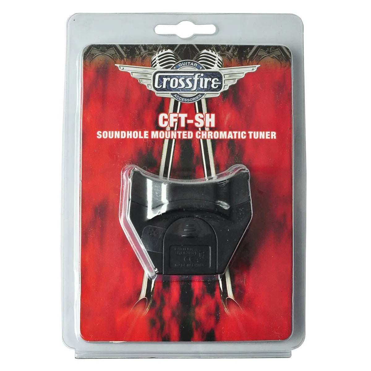 Crossfire CFT-SH-BLK Sound Hole-Mounted Chromatic Tuner with Built-In Microphone — view 5