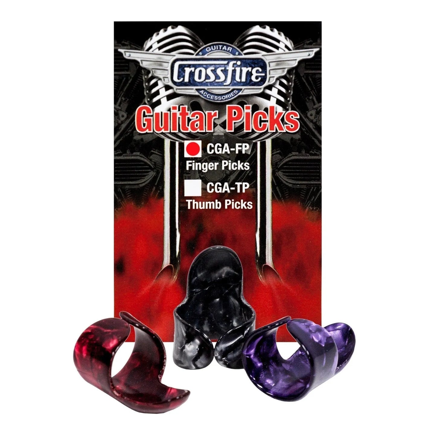 Crossfire Finger Picks - 3 Pack in Assorted Colors — view 2