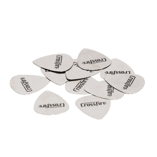 Crossfire Metal Guitar Picks - 12 Pack