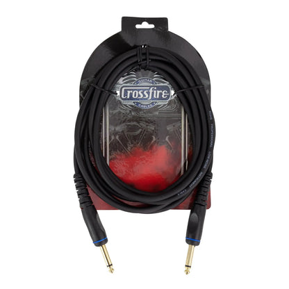 Crossfire 10' / 3 Metre Instrument Cable with Straight Moulded Jacks
