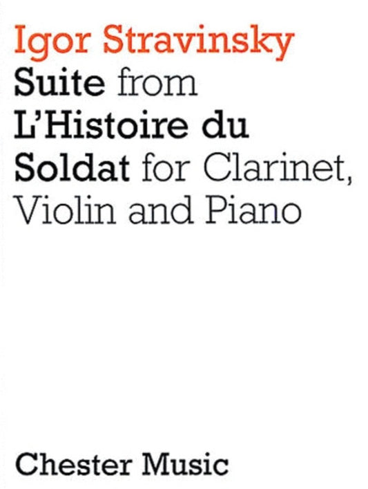 Stravinsky - Soldiers Tale Clarinet/Violin/Piano (Softcover Book)