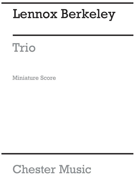 Berkeley - String Trio Op 19 Score Book