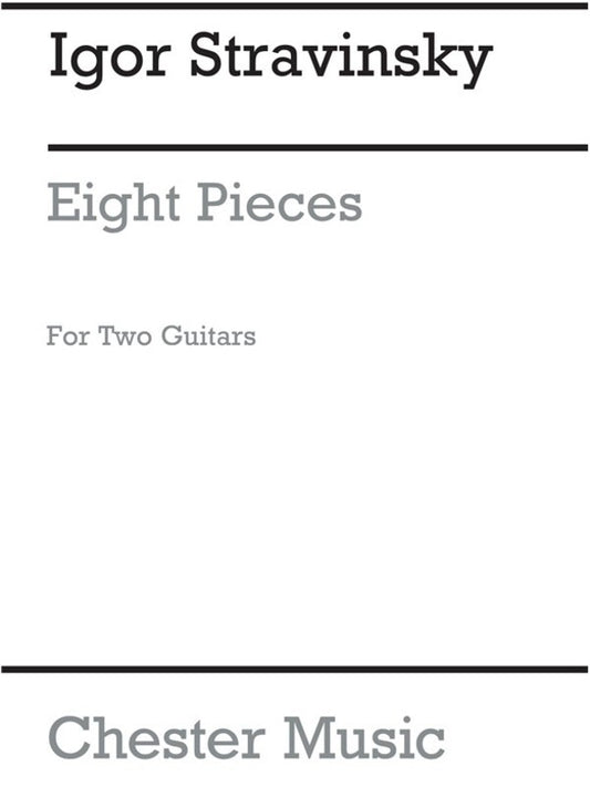 Stravinsky - 8 Pieces For 2 Guitars (Pod) (Softcover Book)