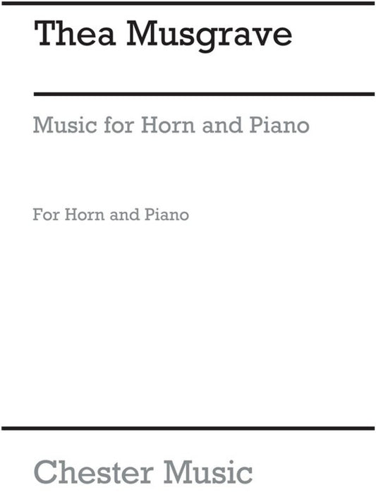 Musgrave - Music For Horn/Piano (Pod) (Softcover Book)