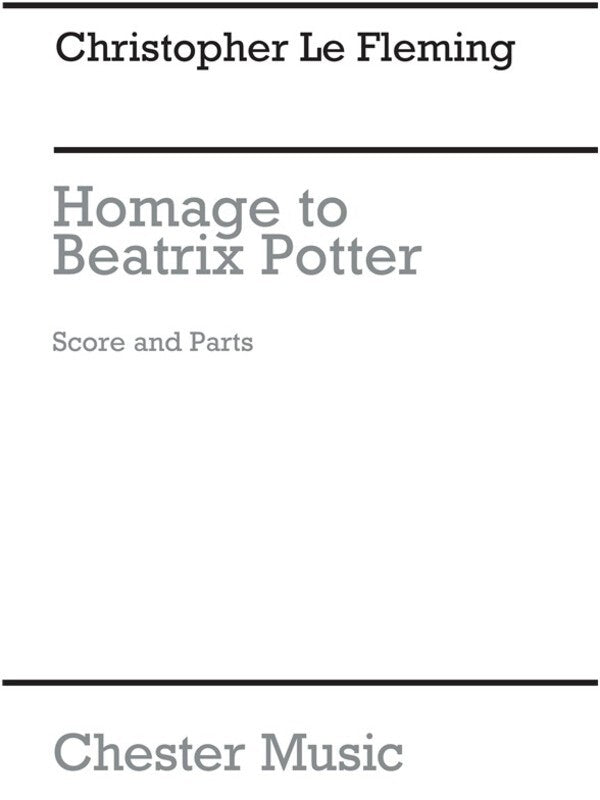 Le Fleming - Homage To Beatrix Potter Ww Ens Score/Parts Book