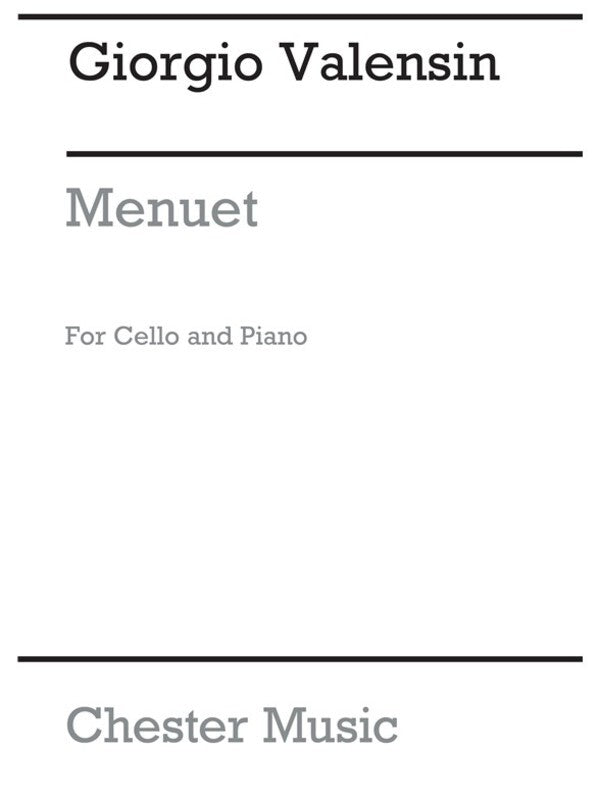 Valensin - Menuet For Cello/Piano (Pod) (Softcover Book)