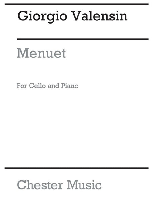 Valensin - Menuet For Cello/Piano (Pod) (Softcover Book)