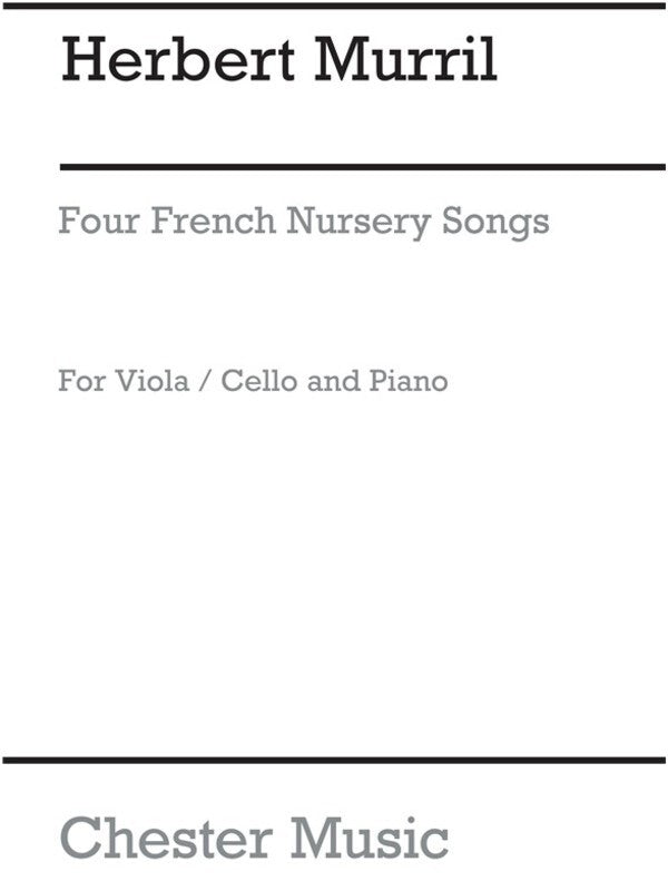 Murrill - 4 French Nursery Songs Viola/Piano (Softcover Book)