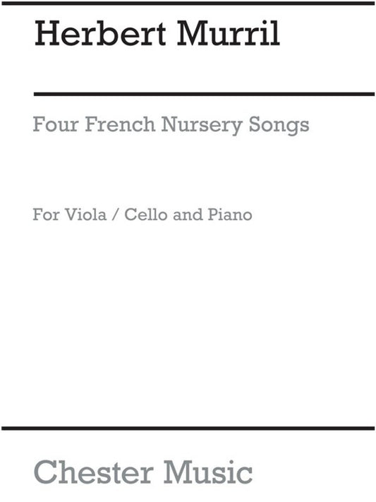 Murrill - 4 French Nursery Songs Viola/Piano (Softcover Book)