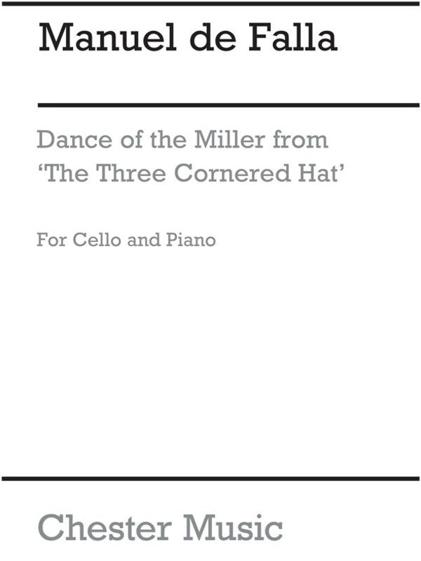 Falla - Dance Of The Miller For Cello/Piano (Softcover Book)