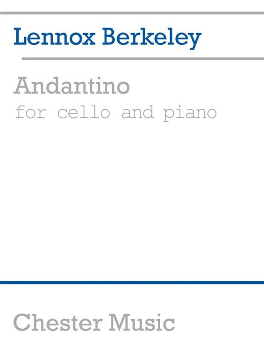 Berkeley - Andantino For Cello/Piano (Softcover Book)
