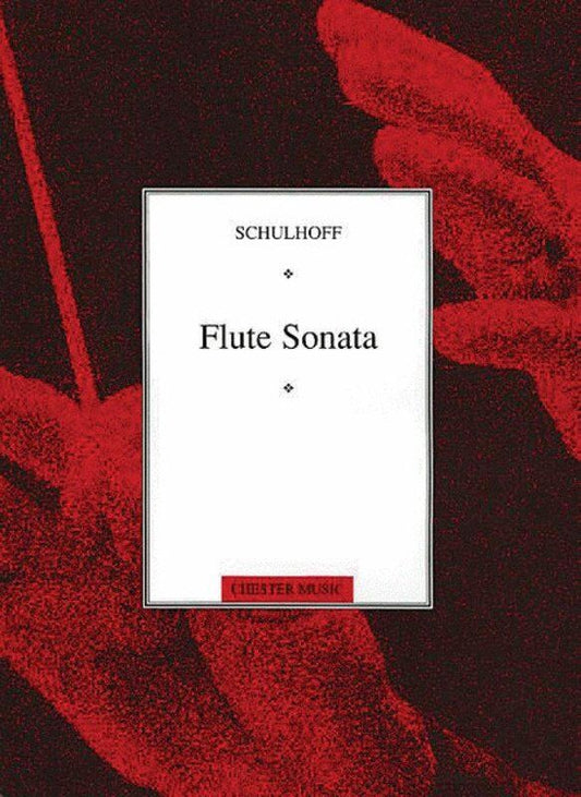 Schulhoff Flute Sonata for Flute and Piano, 12 Pages, Chester Music