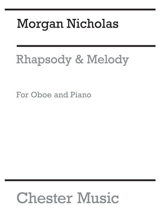 Nichonline Audios - Rhapsody And Melody For Oboe/Piano (Softcover Book)