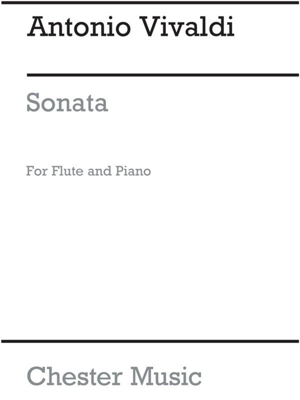 Vivaldi - Sonata In C Major For Flute/Piano (Softcover Book)