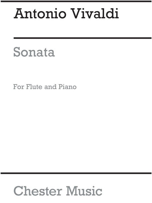 Vivaldi - Sonata In C Major For Flute/Piano (Softcover Book)