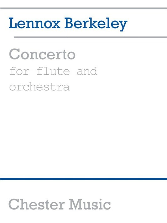 Berkeley - Concerto (1952) Flute/Piano (Softcover Book)