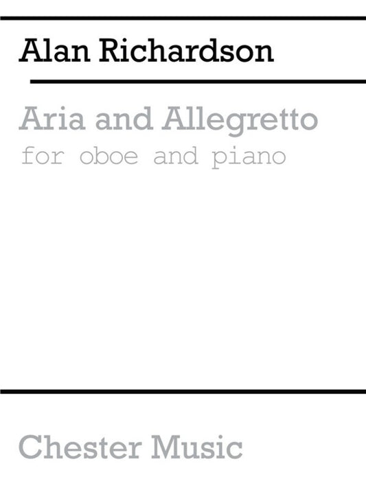Richardson - Aria And Allegretto For Oboe/Piano (Softcover Book)