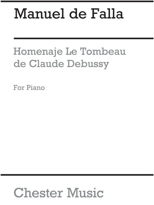 Falla - Homenaje For Piano (Softcover Book)