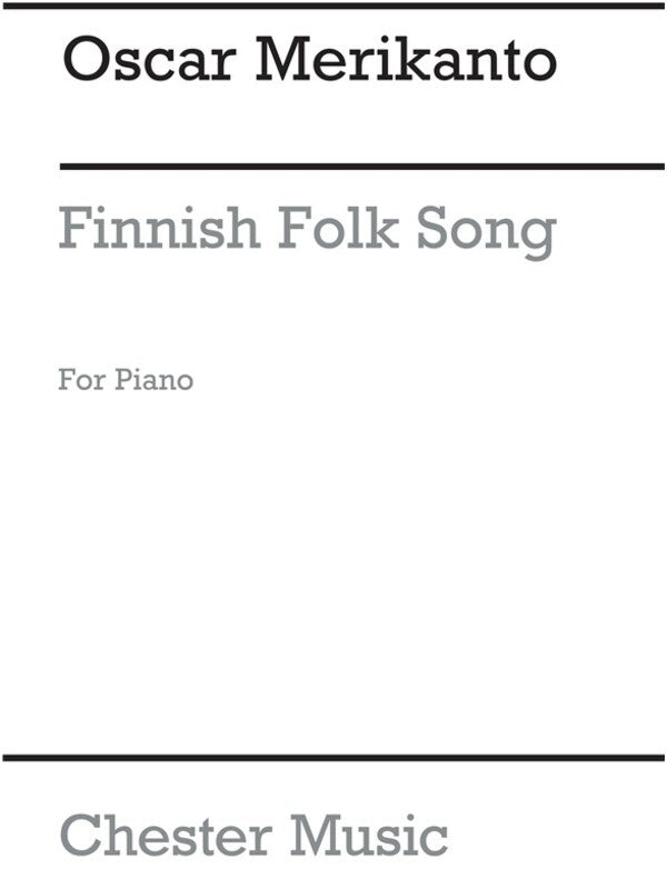 Merikanto - Finnish Folk Song For Piano (Pod) (Softcover Book)