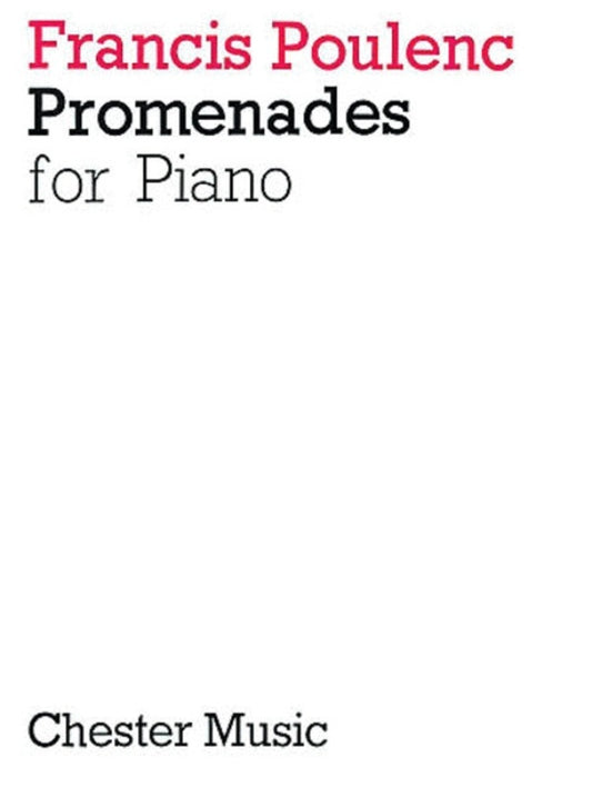 Poulenc - Promenades (Softcover Book)