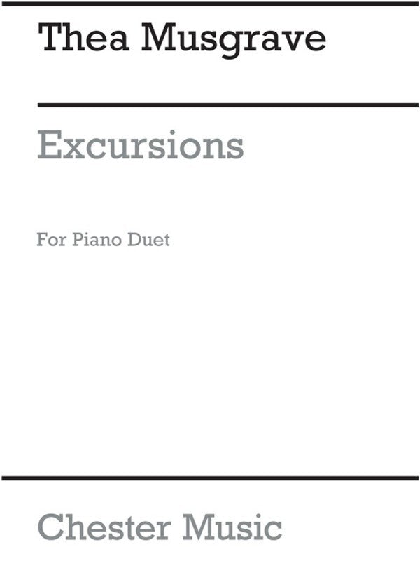 Musgrave - Excursions For Piano Duet (Pod) (Softcover Book)