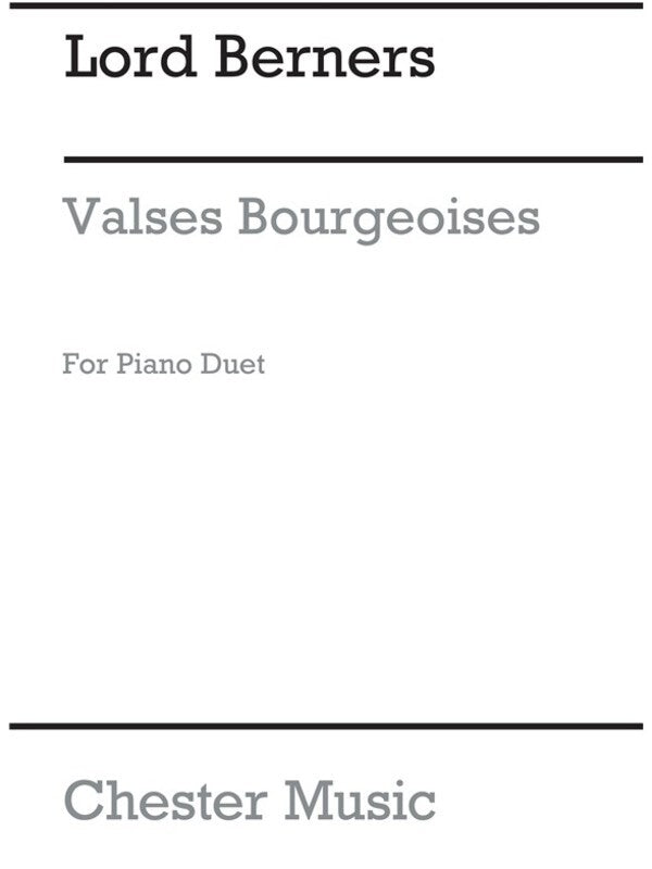 Berners - Valses Bourgeoises Piano Duet (Pod) (Softcover Book)
